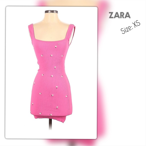 Zara Dresses & Skirts - Zara pink casual mini dress with florals